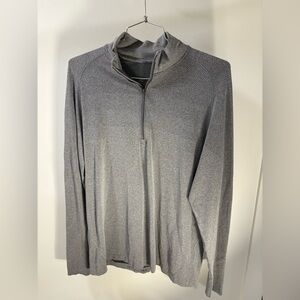 LuluLemon Grey Metal Vent Tech Half Zip (XL)